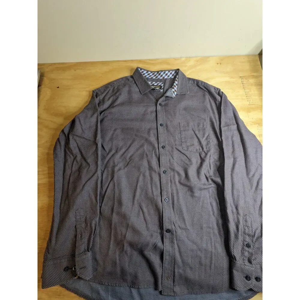 Johnston Murphy Button Up Shirt Men's 3XL Lot Of 2 Long Sleeve 18 Inch Neckline